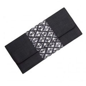 Artisan Made Black Silk Wallet